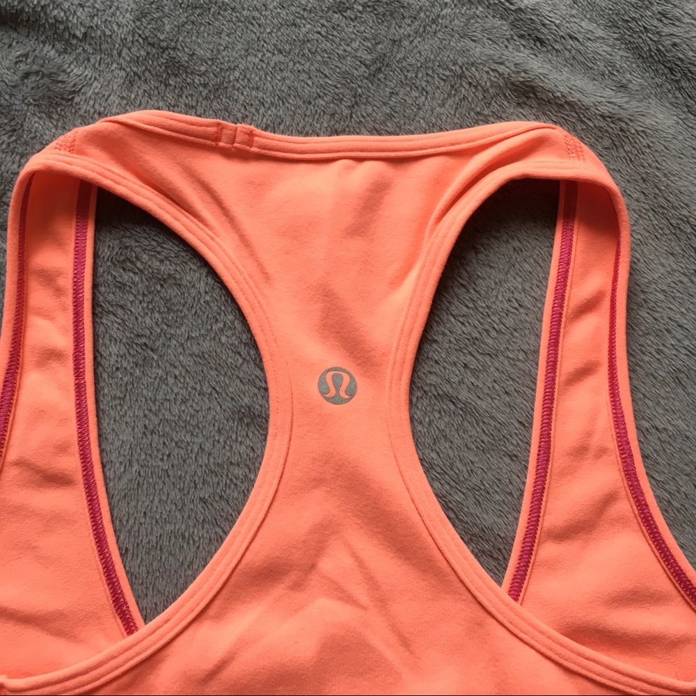 Coral/Orange Lululemon Racerback Top - Picture 5 of 5